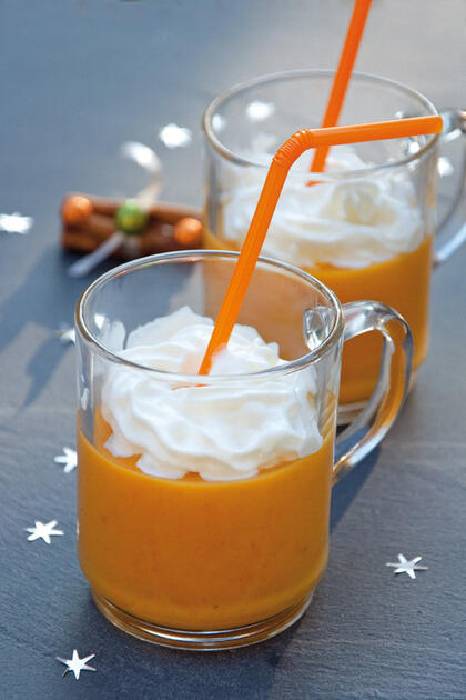 Cappuccino de carotte, citron et chantilly